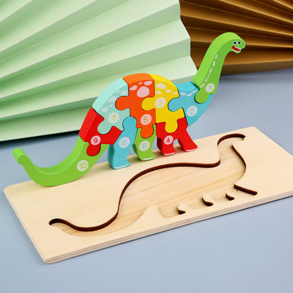 Montessori 3D-Puzzle Tiere