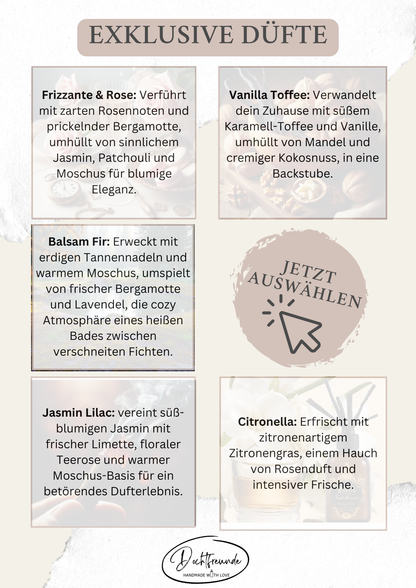 Sternzeichen Wassermann Duftkerze - Handgemachte Sojawachs-Kerze - Personalisiertes Astrologie-Geschenk