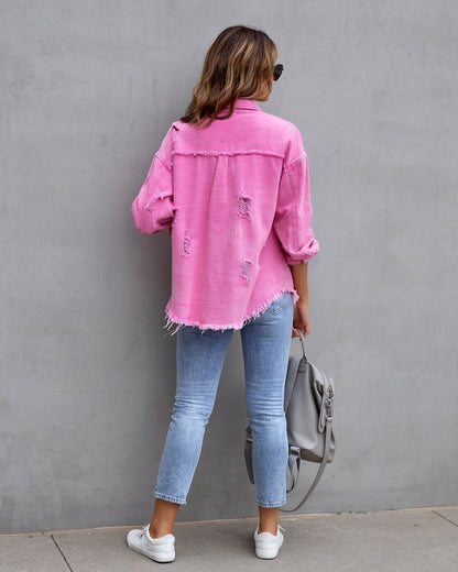 lässige Jeansjacke