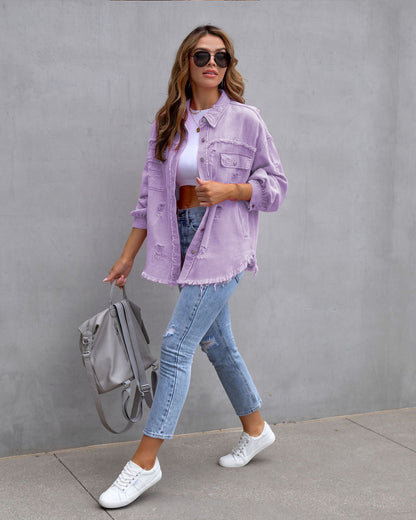 lässige Jeansjacke