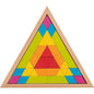 Goki  58590 Mosaik Legespiel Dreieck | Kreatives Holzspielzeug ab 3