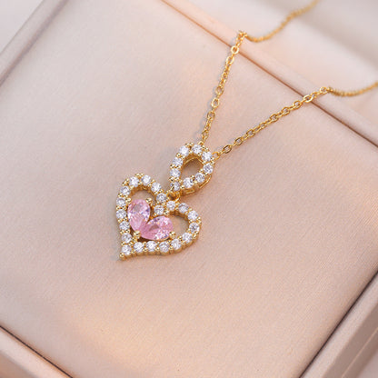 Crystal Heart Kette