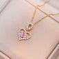 Crystal Heart Kette
