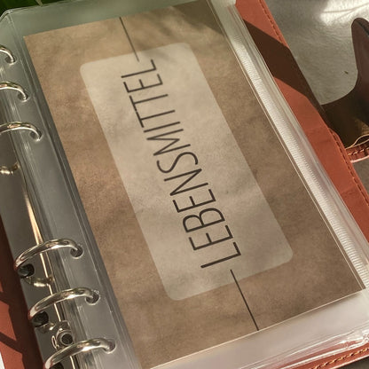 Grundausstattung Budget Binder