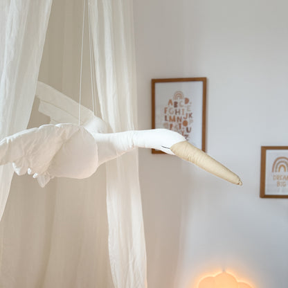 Storch Deko zum Aufhängen – Glücksbringer fürs Baby- & Kinderzimmer