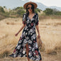 Blumen Sommer Beach Kleid