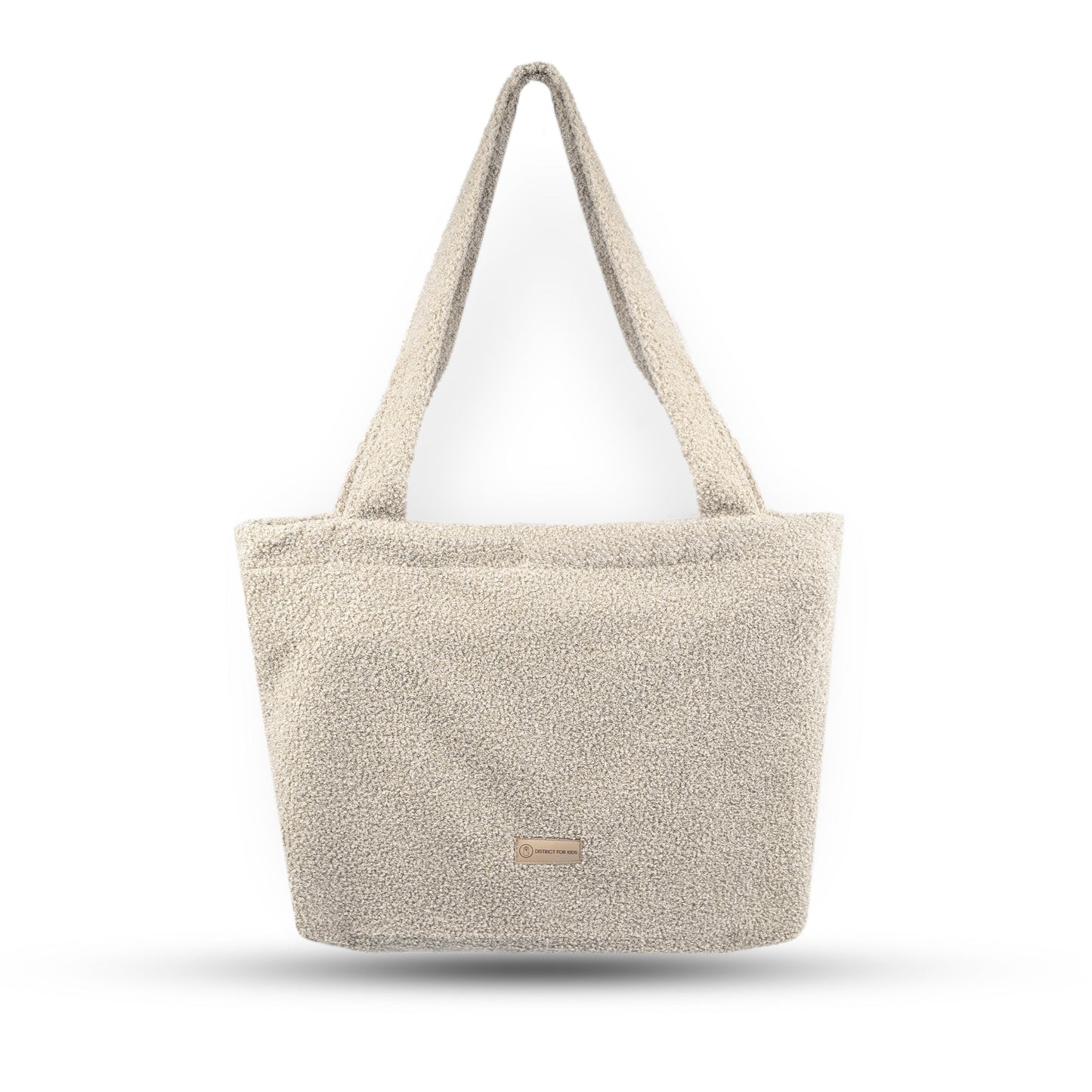 Shopper Mom Bag Bouclé Teddystoff- Ideal für den Alltag, Kinderwagen, Cross Shoulder