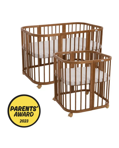 Babybett 7-in-1 – Ein Bett für viele Jahre - mitwachsend | Quadratische Form