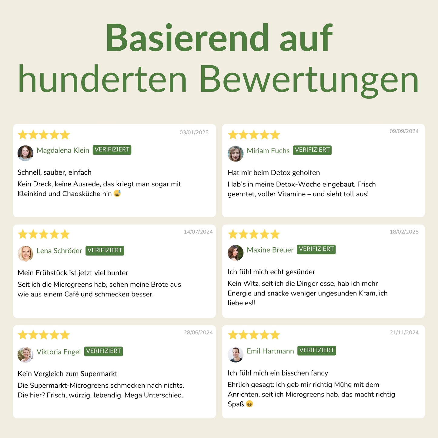 Microgreens Anzuchtset - Echtholz Traum