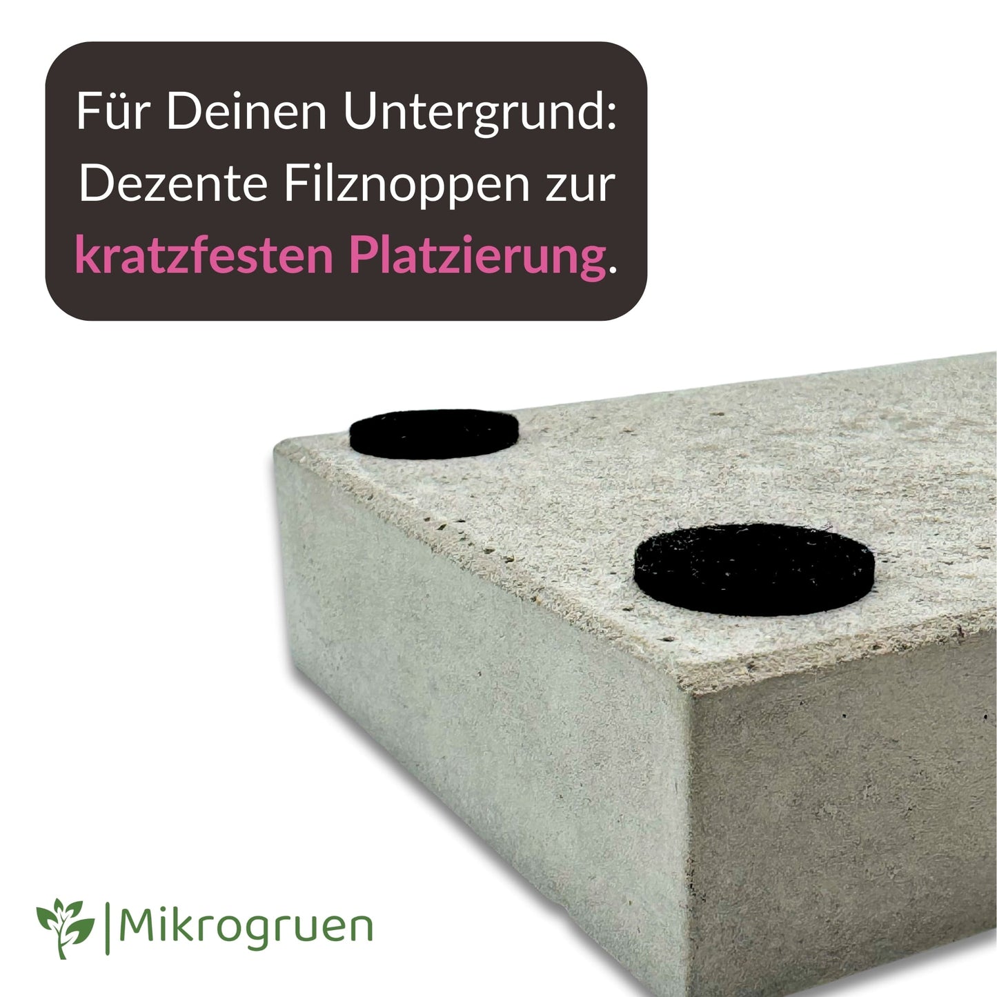Anzuchtschale für Microgreens aus Beton