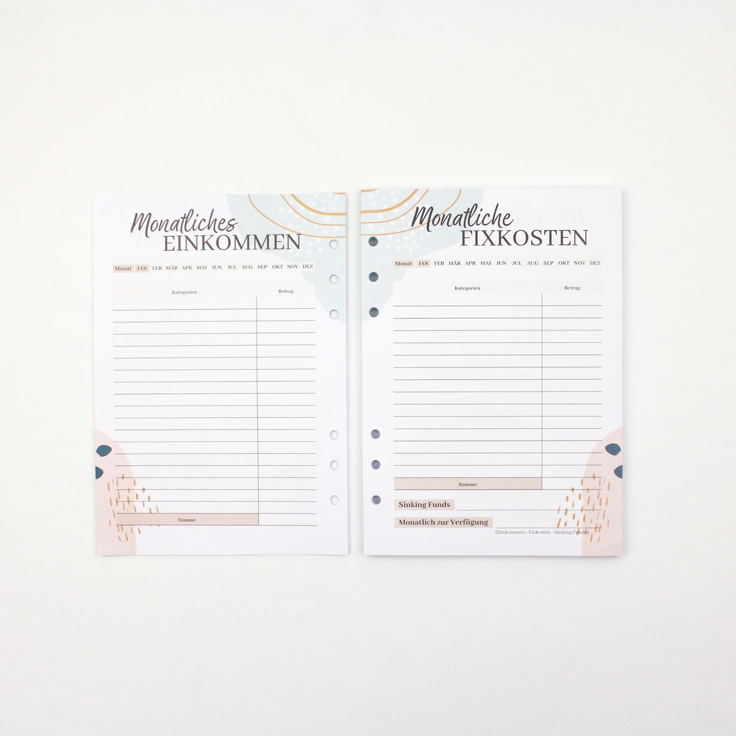 Budget Planer (Jahresunabhängig) - DIN A5