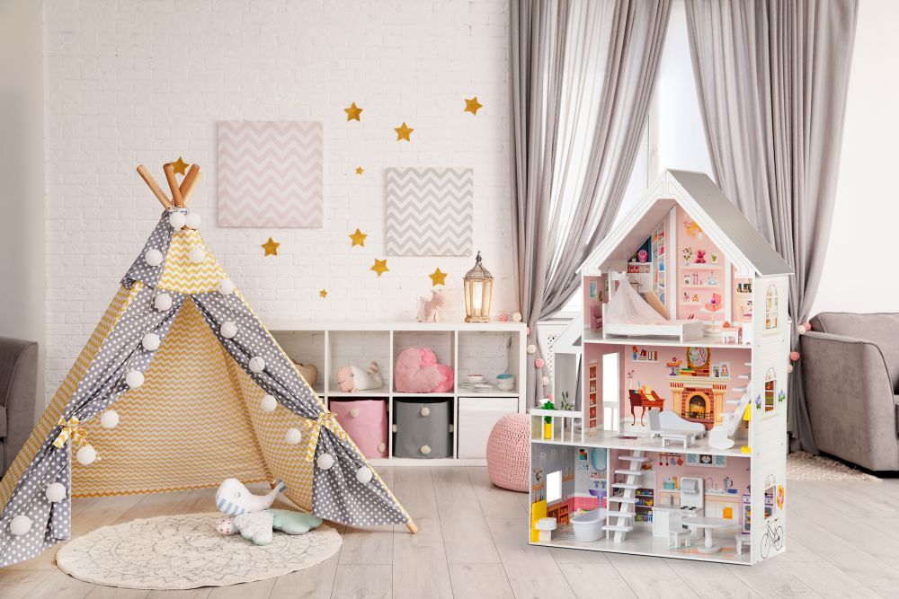 Gerardo's Toys - XXL Puppenhaus aus Holz | Liselle mit LED Licht
