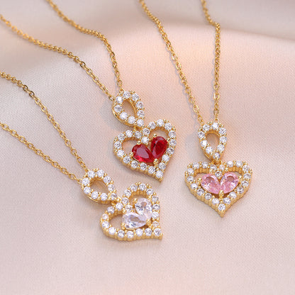 Crystal Heart Kette