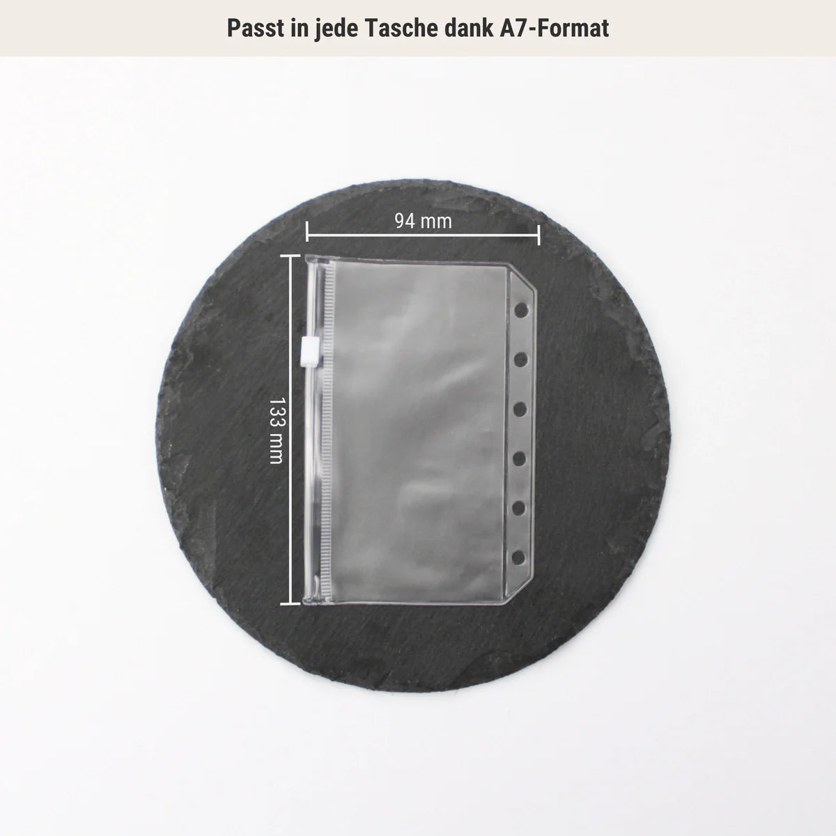 Klarsichthüllen mit Zippverschluss - A7 (4er Set)