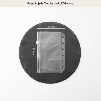 Klarsichthüllen mit Zippverschluss - A7 (4er Set)