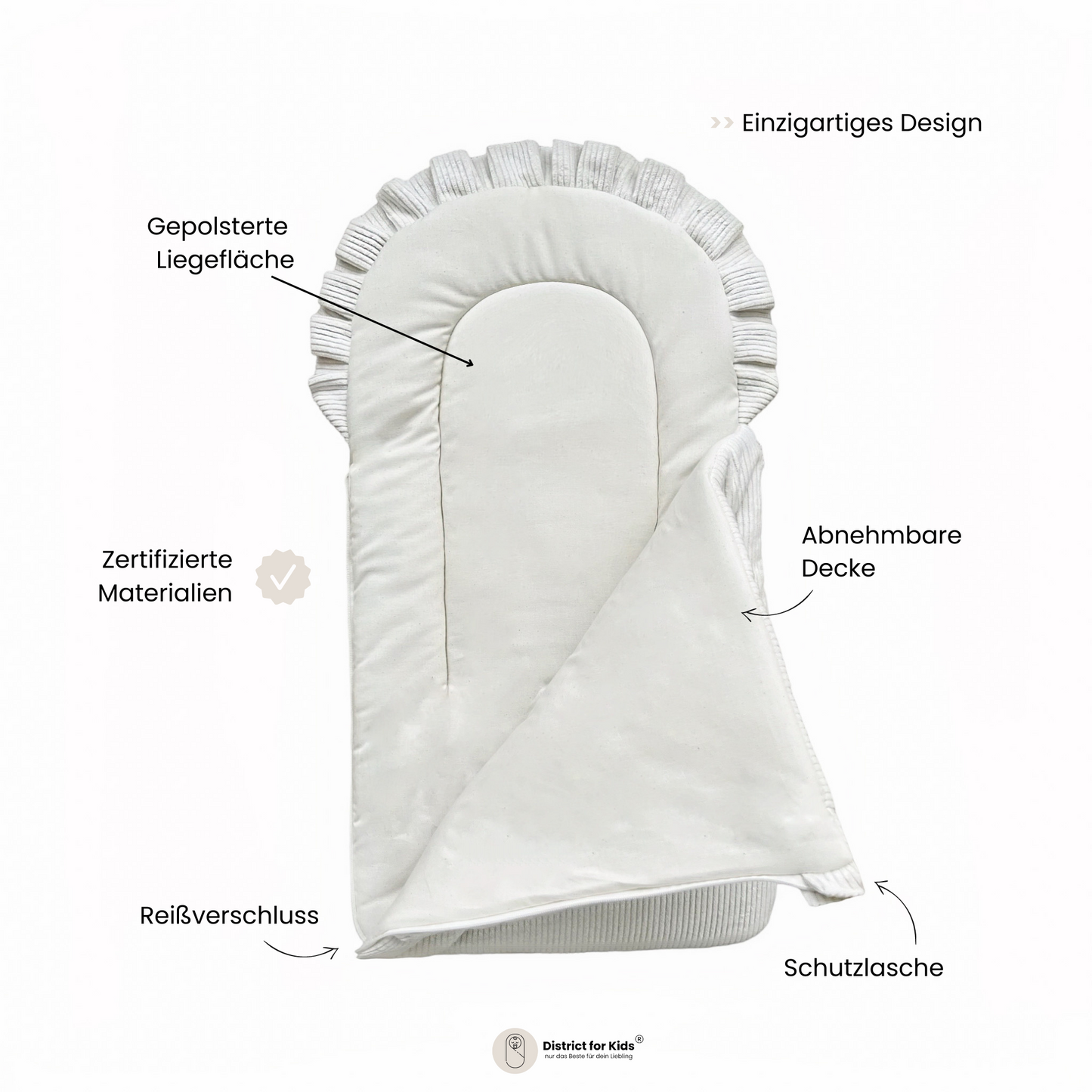 Babyschlafsack Dreamy Bio-Baumwolle - nachhaltiger Ganzjahresschlafsack