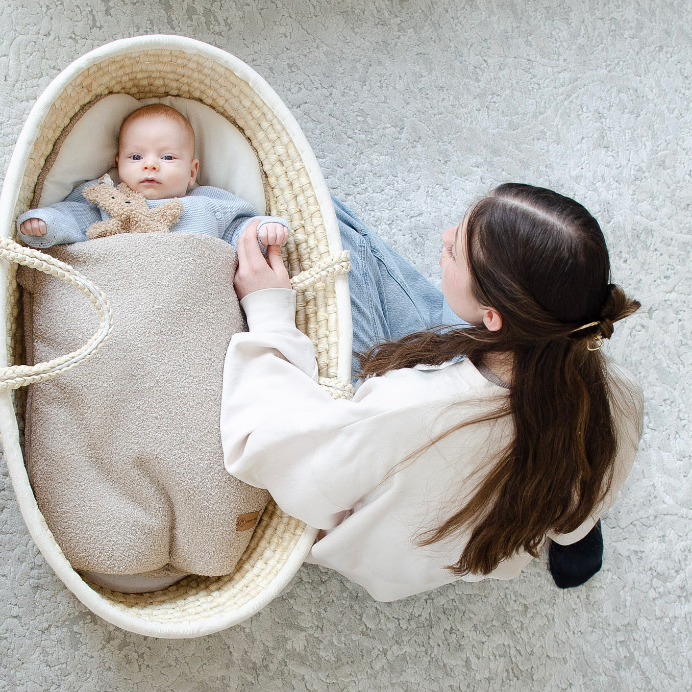 Babyschlafsack Sleepy Teddystoff Bouclé - kuscheliger Ganzjahresschlafsack