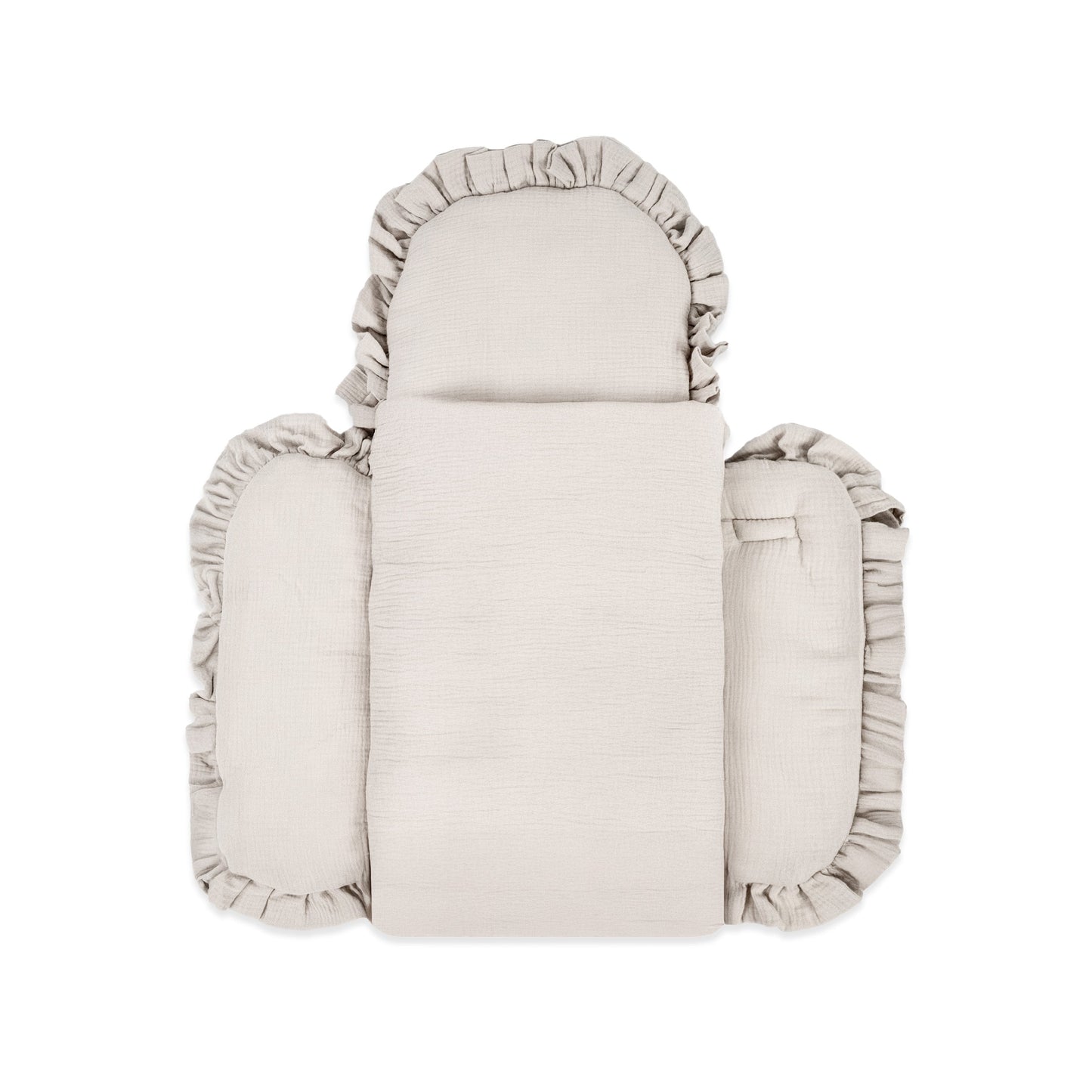 Babyschlafsack Cuddly Musselin mit Schleifen - ganzjähriger Puckschlafsack