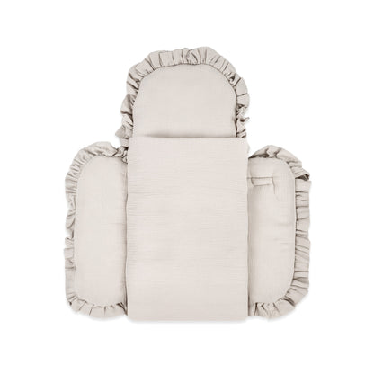 Babyschlafsack Cuddly Musselin mit Schleifen - ganzjähriger Puckschlafsack