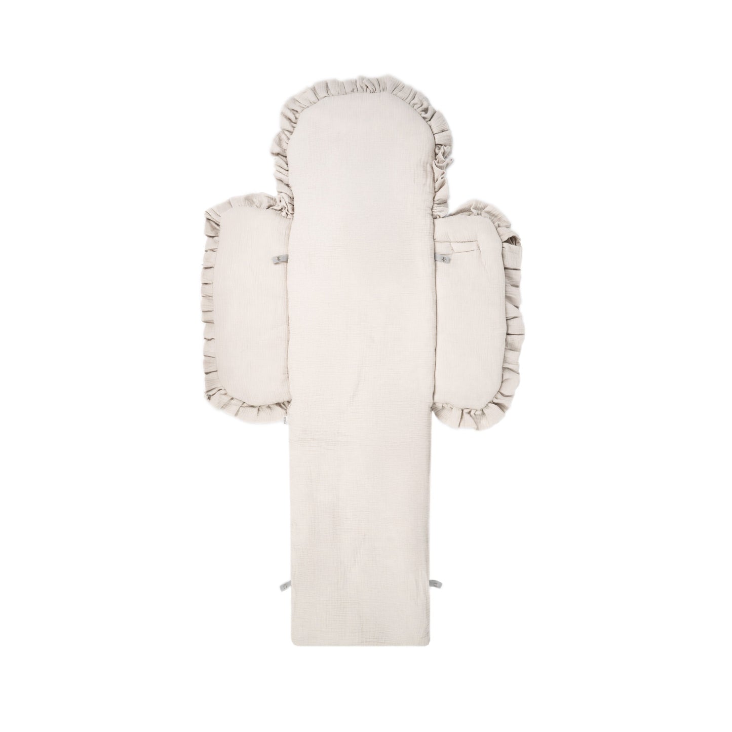 Babyschlafsack Cuddly Musselin mit Schleifen - ganzjähriger Puckschlafsack