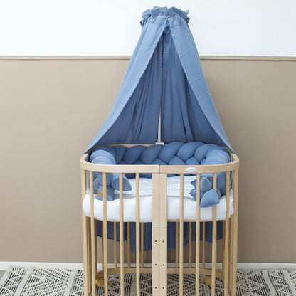 Betthimmel Musselin für Babybett & Kinderzimmer – atmungsaktiv & stilvoll