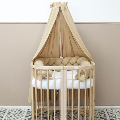 Betthimmel Musselin für Babybett & Kinderzimmer – atmungsaktiv & stilvoll