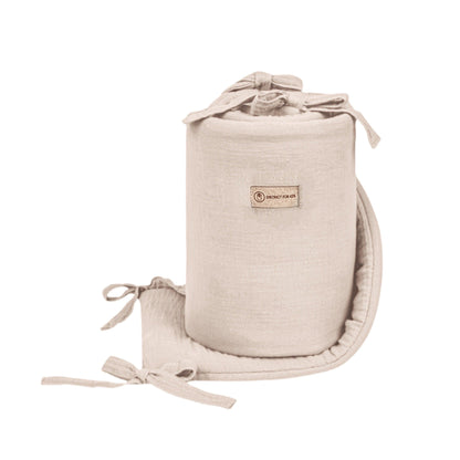 Bettumrandung Musselin für Babybett & Beistellbett – Weich, Sicher & Handgefertigt