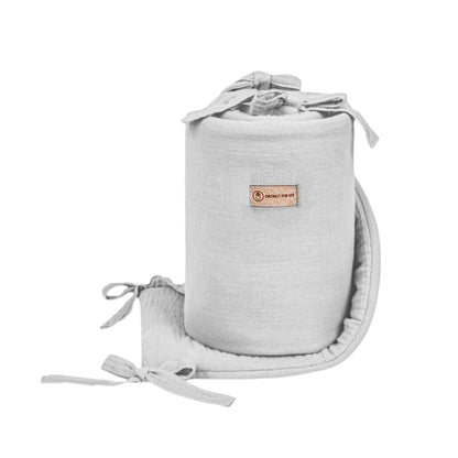 Bettumrandung Musselin für Babybett & Beistellbett – Weich, Sicher & Handgefertigt