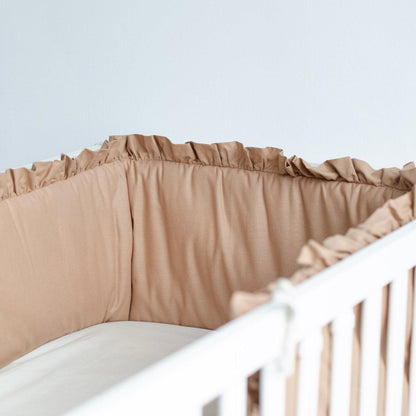 Bettumrandung Rüschen für Baby- und Beistellbetten – Hochwertig & Oeko-Tex zertifiziert