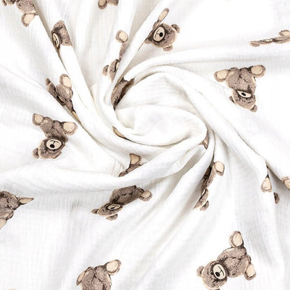Babynestchen Musselin Teddybär – Weicher Baby-Kokon