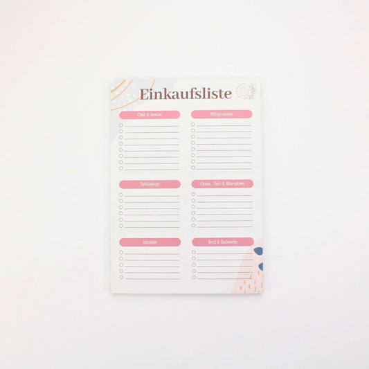 Einkaufslisten (strukturiert) - 50er Block - DIN A5