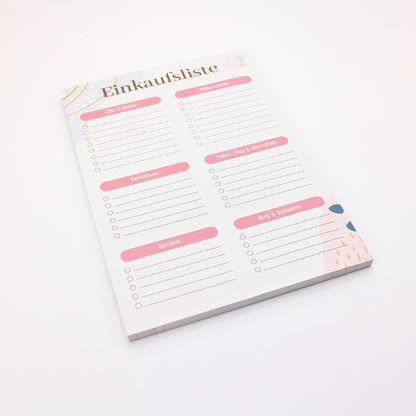 Einkaufslisten (strukturiert) - 50er Block - DIN A5