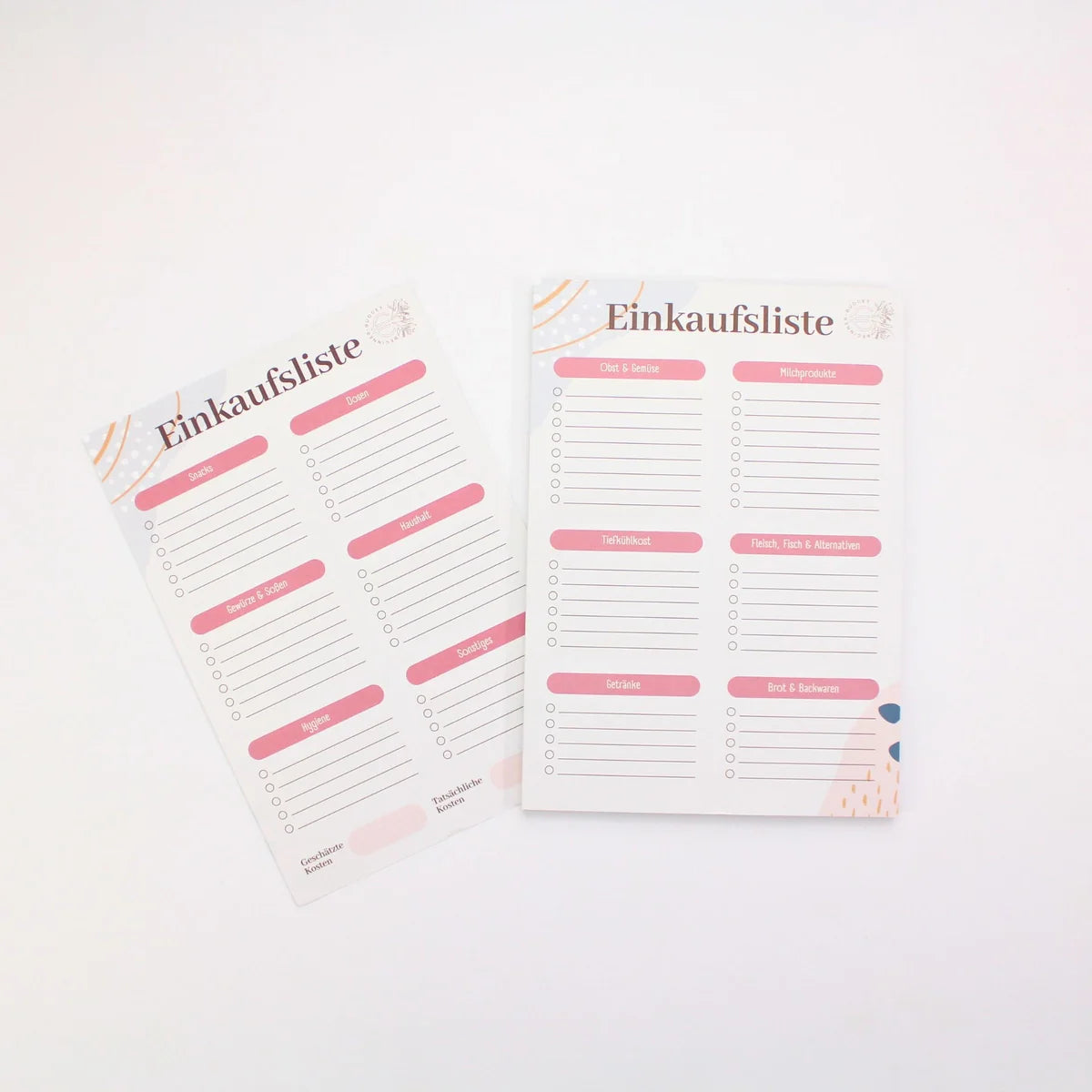Einkaufslisten (strukturiert) - 50er Block - DIN A5