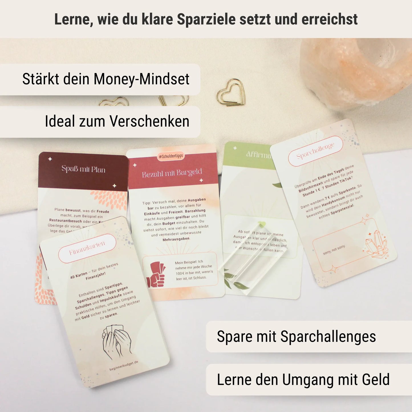 Finanzkarten - Set mit 40 Karten