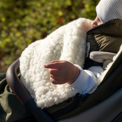 Winterfußsack wasserabweisend Innenfutter aus Merinowolle - Kinderwagen