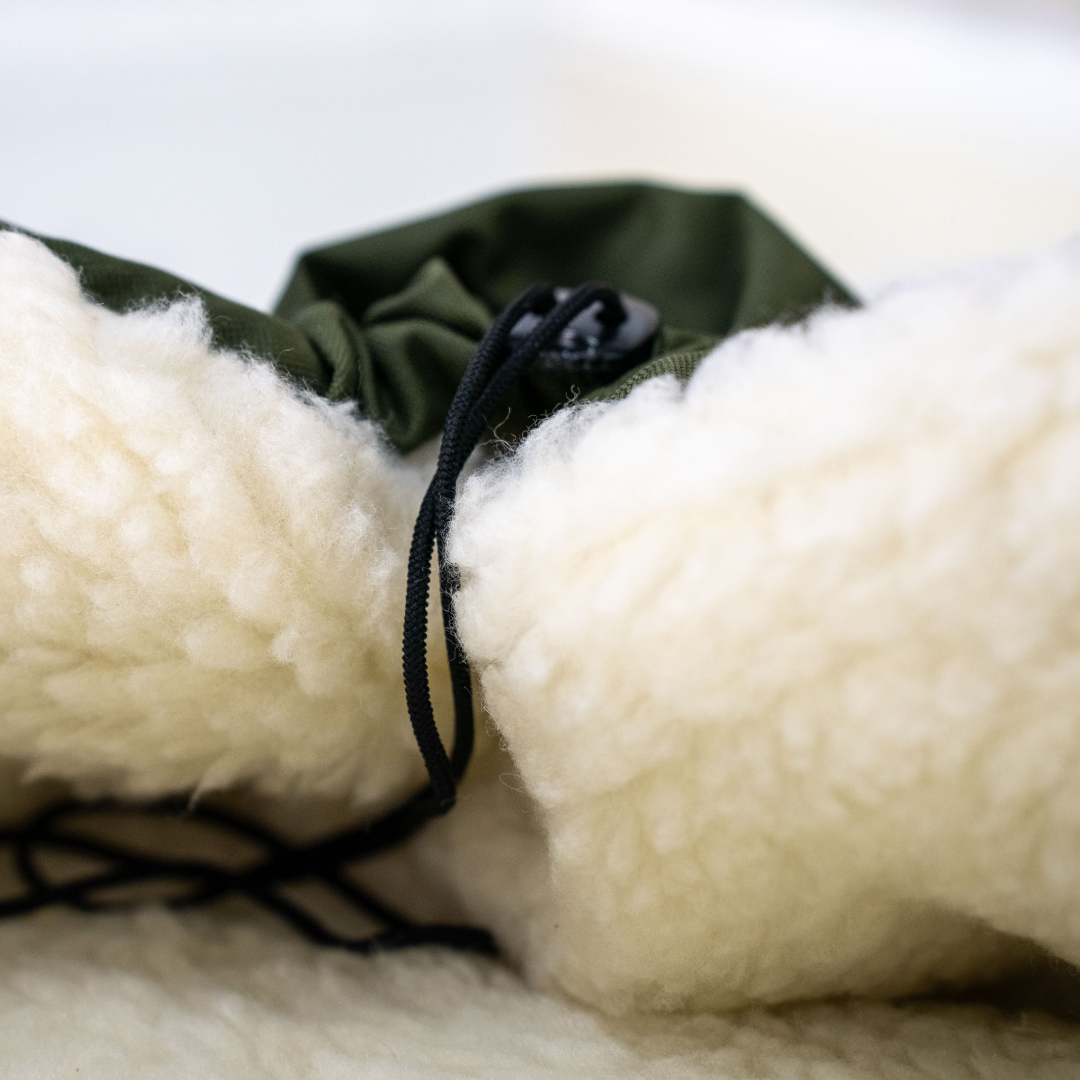 Winterfußsack wasserabweisend Innenfutter aus Merinowolle - Kinderwagen