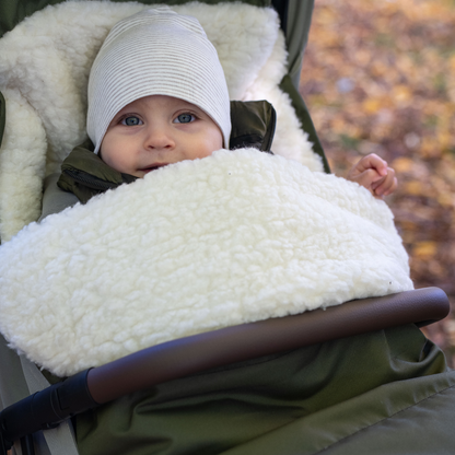 Winterfußsack wasserabweisend Innenfutter aus Merinowolle - Kinderwagen