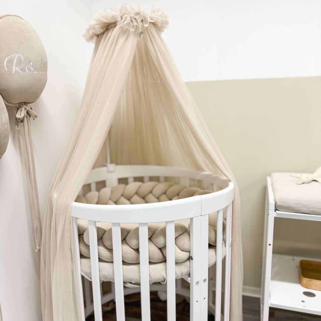 Himmelstange weiß universal Babybett Kinderbett Gitterbett Wiege Beistellbett