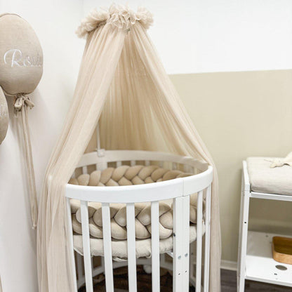 Himmelstange weiß universal Babybett Kinderbett Gitterbett Wiege Beistellbett