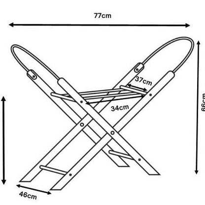 Moseskorbgestell klappbar - mobil, stabil & stilvoll