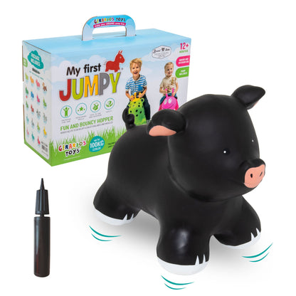 Gerardo's Toys - Hüpftier für Kinder | Black Piggy