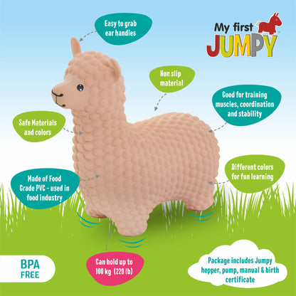 Gerardo's Toys - Hüpftier für Kinder | Beige Alpaca