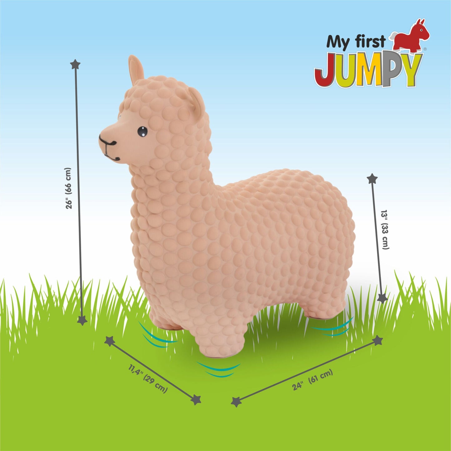 Gerardo's Toys - Hüpftier für Kinder | Beige Alpaca