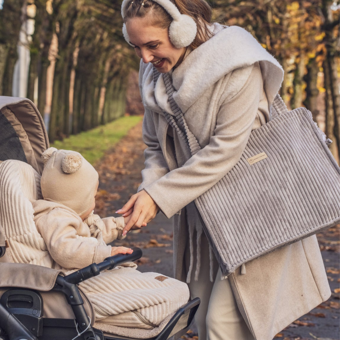 Kinderwagentasche Cube Cord | Wickeltasche