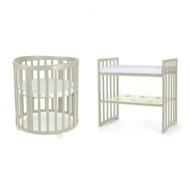 Babybett 7-in-1 – Ein Bett für viele Jahre - mitwachsend | Ovale Form