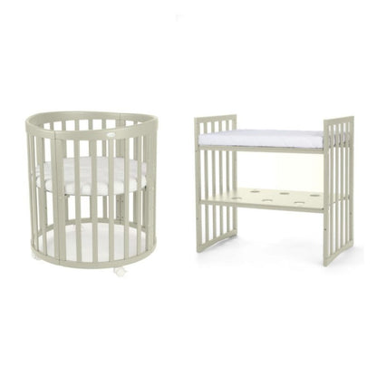 Babybett 7-in-1 – Ein Bett für viele Jahre - mitwachsend | Ovale Form