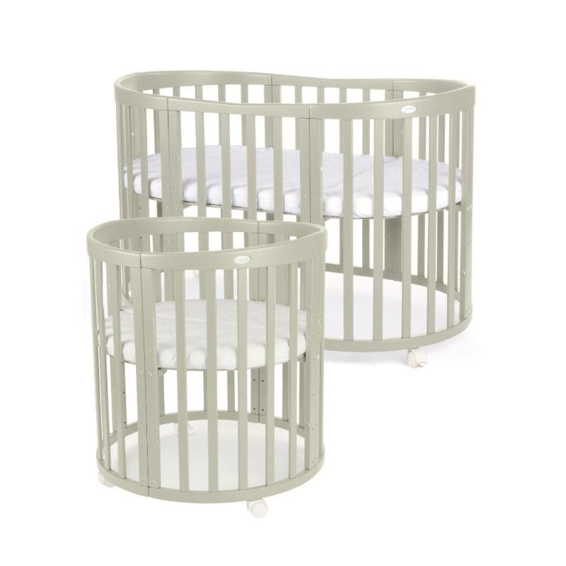 Babybett 7-in-1 – Ein Bett für viele Jahre - mitwachsend | Ovale Form