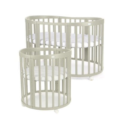 Babybett 7-in-1 – Ein Bett für viele Jahre - mitwachsend | Ovale Form