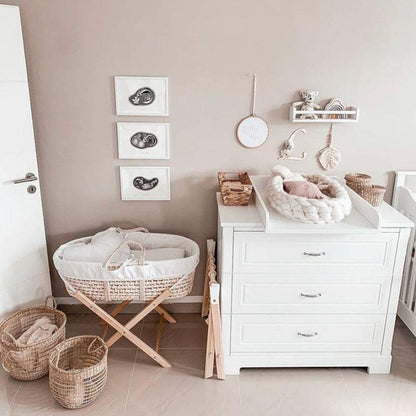 Moseskorb Weidengeflecht inkl. Matratze - bequemes Schlafumfeld für dein Baby