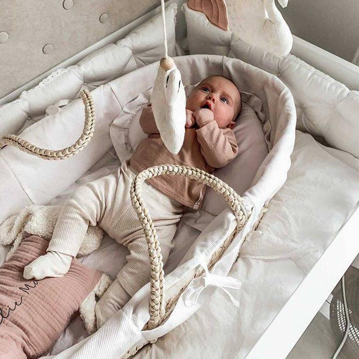 Moseskorb Weidengeflecht inkl. Matratze - bequemes Schlafumfeld für dein Baby